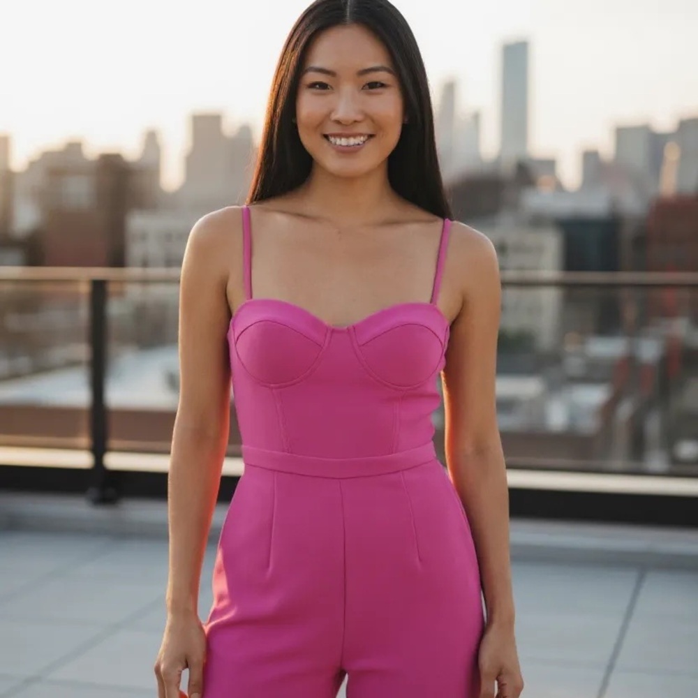 Elegant Pink Jumpsuit